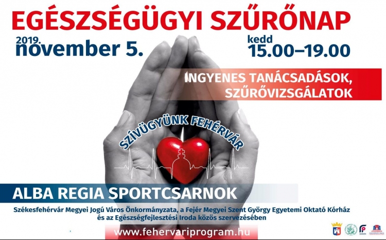 Szívügyünk Fehérvár - november 5-én lesz város egészségügyi szűrőnapja