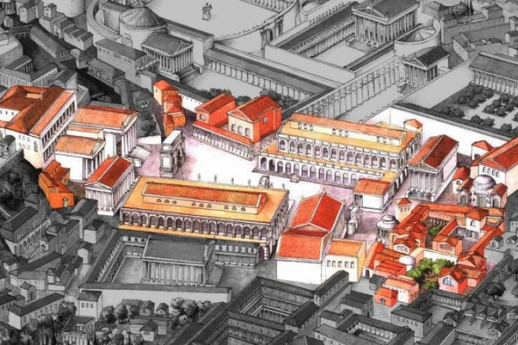 A Forum Romanumon megnyitják egy ókori villa épségben megmaradt termeit