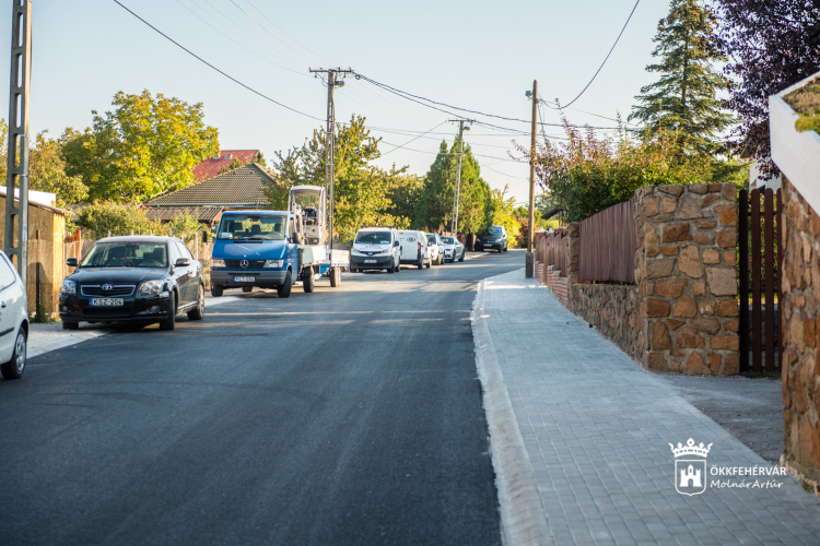 Elkészült a kis Pozsonyi felújítása - zárt csapadékcsatorna is épült