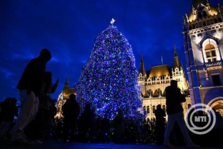 Felkapcsolták a fényfüzért az Ország Karácsonyfáján